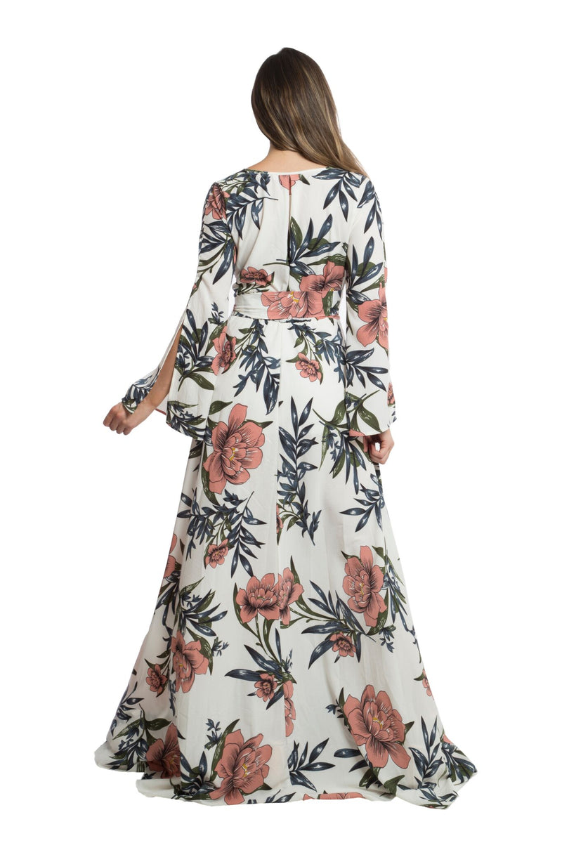 Heart of Orchid Floral Maxi Dress