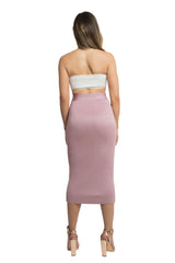 Blush Charlie High Waist Midi bandage Skirt